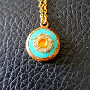 Cute pendant with long gold chain